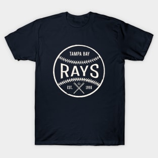 Tampa Bay Rays Ball by Buck Tee Originals T-Shirt